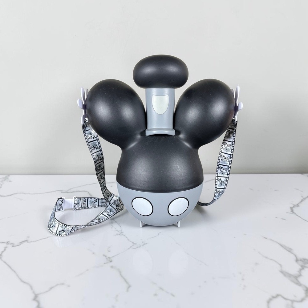 Disney Parks Popcorn Bucket Black Grey Steamboat Willie Disneyana